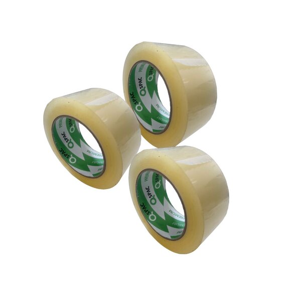 Starter Pack: 3 Rolls Clear Packing Tape for Shipping, Moving Home & Office Use - Picture 2 of 6